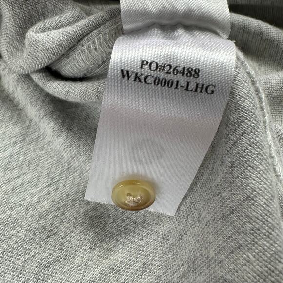 Faherty Top Womens Small Gray Legend Classic Sweater Shirt Button Up Collared - Picture 7 of 9